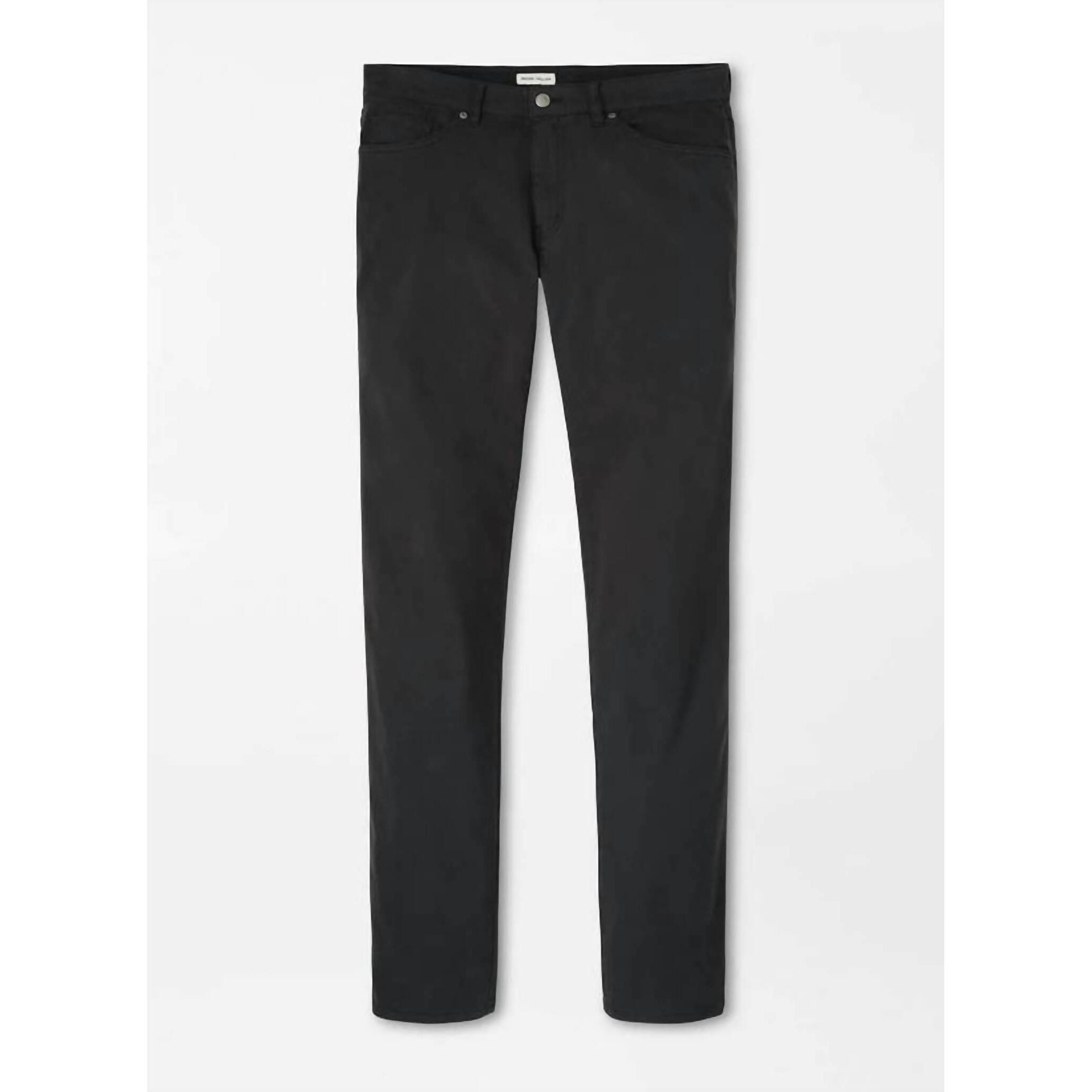 New Peter Millar Men's Signature Sateen Five Pocket Pant In Black